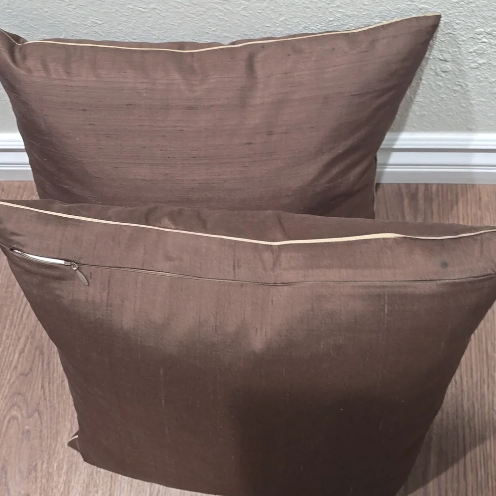 Pottery Barn Rich Brown Accent Pillows